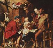 Jacob Jordaens, The Satyr and the Farmer's Family (mk08)